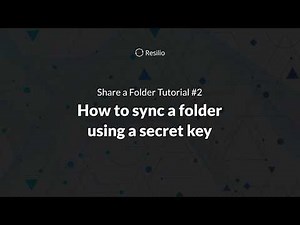 Resilio: Share a Folder Tutorial #2