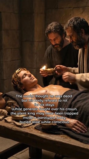 In 323 BC, the world came to a sudden halt. Alexander the Great — conqueror of the known world — lay dying in Babylon at just 32 years old. He had survived countless battles, but his final enemy was not a blade or an arrow. It began as a sudden fever after a night of heavy drinking and celebration. Day by day, his condition worsened. First his legs failed him. Then his arms. Then his voice. Yet his mind remained clear. Ancient accounts say Alexander could no longer speak, but he greeted each sol