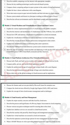 💥6th SEM CLOUD COMPUTING | IMPORTANT QUESTION BCS601 #vtu #cloudcomputing #viral