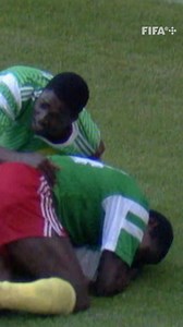 🦁 François Omam-Biyik’s iconic header stunned defending champions Argentina in 1990, kicking off Cameroon’s legendary World Cup run. 🌍⚽ Re-live it FREE on FIFA ! | FIFA