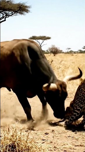 Mother Cow Saves Calf From Leopard | Incredible Nature Moment