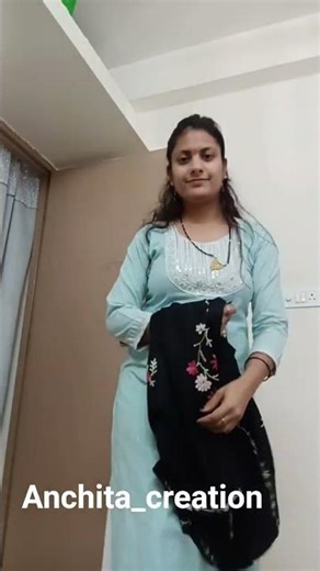 convert your old shall into a beautiful winter kurti