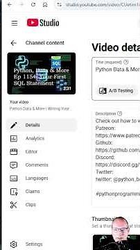 Python Data & More 1154 Long Form Videos
