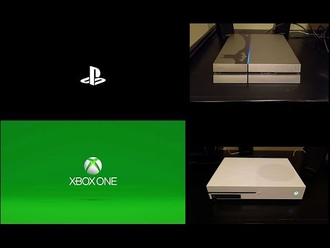PS4 vs XBOX ONE Startup Screens... AT THE SAME TIME! Which Boots the Fastest??