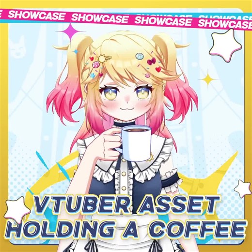 Vtuber Assets Coffee-holding Hand for Live2d Item Cozy Stream Moments - Etsy
