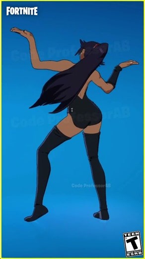 Fortnite Just a Girl Emote Yoruichi Shihoin Skin Thicc 🍑😜😍 Bleach Collab Outfit 😱🔥