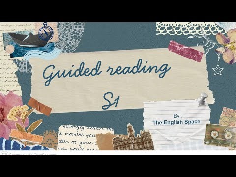 Guided reading S1 _ English studies