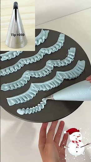 Step by step Ruffle Piping Guide#piping #cake #cakedecorating #easybaking #beginnerbaker