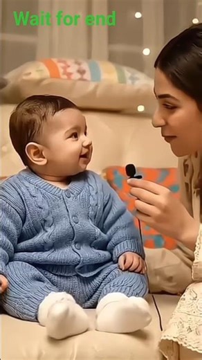 Mere Nana Jaan Lakhon Mai Aik 😍❤️ Cute Baby Ai Interview Video 😀 #ai #babyinterview #shorts #aivideo