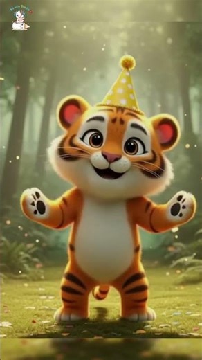 🐯💃 Chú Hổ Con - Nhảy Lon Ton 🕺 | Bài hát thiếu nhi vui nhộn cho bé 🌈🎵#shorts