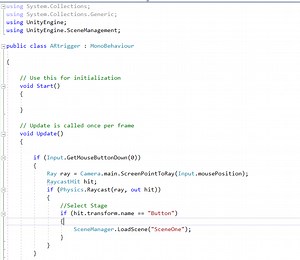Changing scene from AR to VR