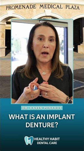 What Is an Implant Denture? | Healthy Habit Dental #shorts