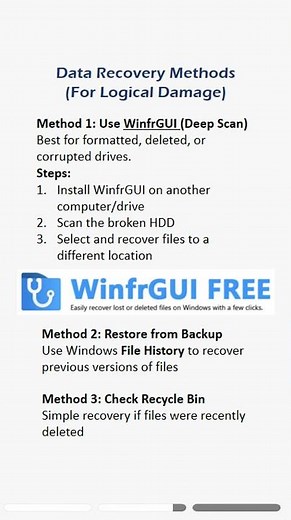 A broken hard drive doesn’t always mean lost data #harddrive #dataloss