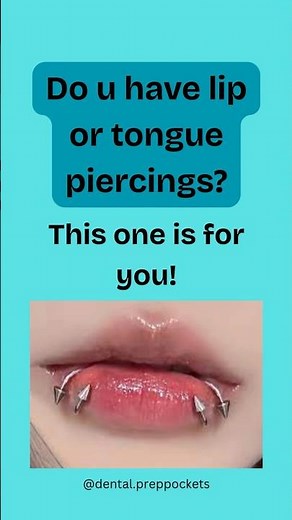Lip or Tongue Piercing? The Dental Damage You Don’t See! #piercing #dentalcare #dentalhealth #shorts