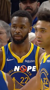 Andrew said NOT TODAY. | Golden State Warriors
