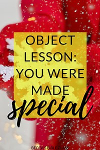 Free Object Lesson about Being Created Differently - Becca's Bible Class