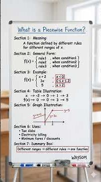 Piecewise Functions Explained Visually | Intermediate Maths | WAYSOM