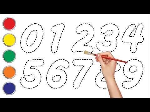 Learn 0-9 - Kids Tracing & Coloring Fun