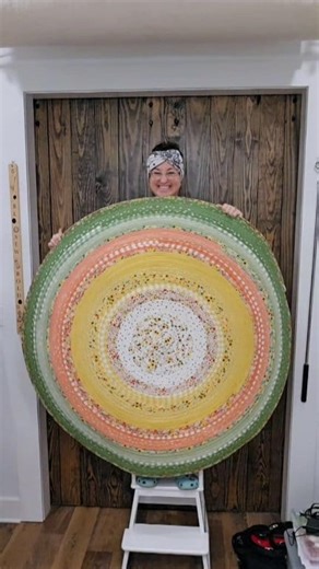 1.6M views · 67K reactions | Let's sew a made to order Jelly-Roll Rug  If you want your own custom rug or learn how to sew your own visit www.uniquelymateo.com #sewing #jellyrollrug #handmade #custom #sunflower | Uniquely Mateo | Facebook