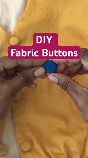 Fabric buttons diy #sewing #diy