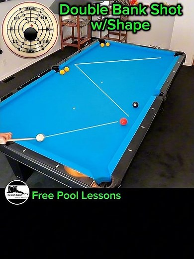Z Bank Shot w/Shape on 8 (Free Pool Lessons)