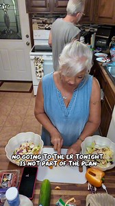 Just me and hubby in the kitchen, tossing together our “everything but the kitchen sink” salads while talking nonsense like we always do. Dinner is healthy, but the banter? Not so much! 😂 #MommaApplesauce #KitchenChronicles #SaladNight #CoupleCooking #DinnerWithHubby | MommaApplesauce