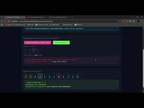 Bilgisayar Mimarisi - Hamming Code Simülatörü | Arda Çelik (24360859048)