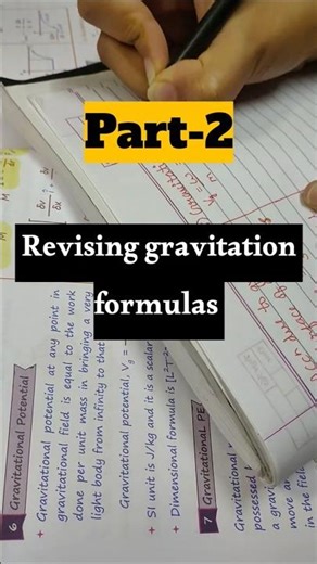 Revising Gravitation formulas🎯 | Part-2 | NEET 2026 | Physics Class 11 #neet #ytshorts #trending