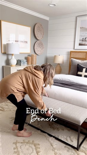 Jordan farmer | Comment: Decor for the link This is the perfect end of bed bench! It’s well made, the perfect size and height! Could work in a male or... | Instagram