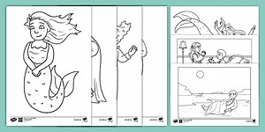 The Little Mermaid Colouring Sheets