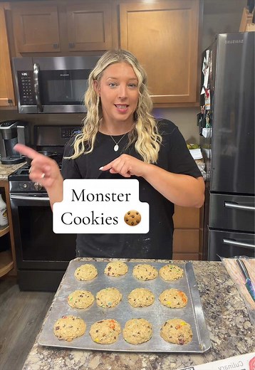 Monster Cookies Recipe – Easy Peanut Butter Chocolate Chip Cookies