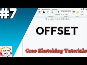 Offset in creo || Creo Sketching Tutorials