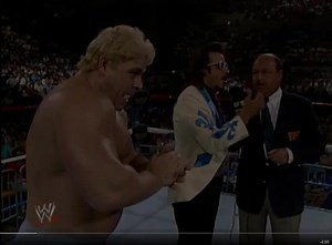 346K views · 3.6K reactions | #OnThisDayInWWE 35 years ago on Superstars of Wrestling: The debut of Earthquake, who squashes the Ultimate Warrior We thought he was just "John from West Virginia", an ordinary fan in the audience - but it's all a trap by Dino Bravo and Jimmy Hart! @RealJimmyHart | Anthony Alimondo | Facebook