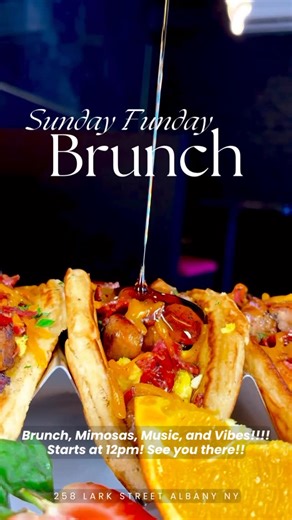 Out Of Town Bistro on Instagram: "It’s Sunday Funday!! You know what that means, tag your brunch besties and come try some of our new brunch items with a mimosa tower!!! Brunch starts at 12pm music by @dj_king_bully menu is linked in bio!!🙌 Dress code strictly enforced #outoftownbistro #albanyeats #albanyny #sundayfunday #brunching"