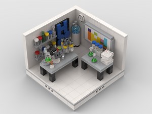 LEGO MOC-48652 Small Chemistry Lab (Educational and Dacta 2020)