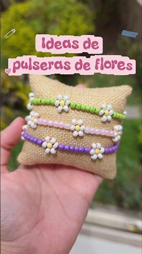 ideas de pulseras de flores #bisuteria #ideasdepulseras #pulseras #accesorios