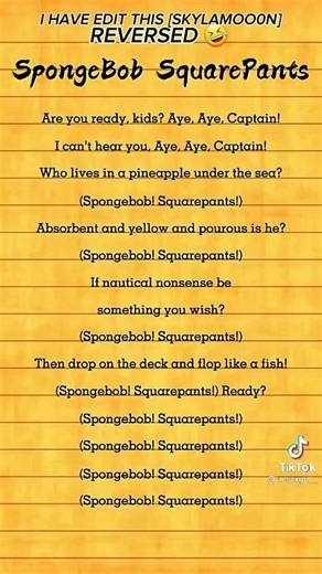 Spongebob Squarepants Reversed: Funny Edits
