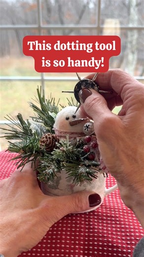 Cheap, cheerful, and oh-so-handy! 🎨 This dotting tool with six graduated sizes makes perfect dots every time — a must-have on my paint table! #beeincreativewithmis #dotdotdot | Bee'in Creative with Mis