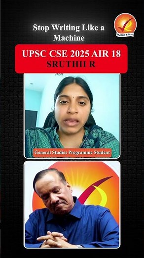 UPSC AIR 18 SRUTHII R Explains What Makes a Quality Answer | Vajiram and Ravi