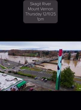 Skagit River floods parts of Mount Vernon Thursday afternoon