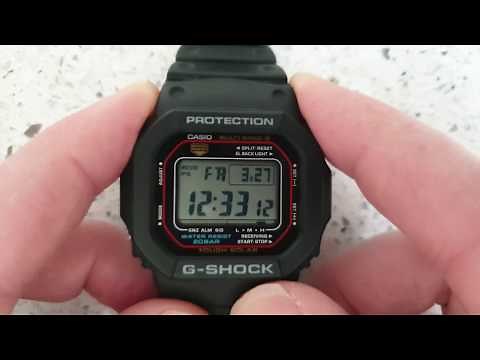 How To Turn On/Off The Hourly Chime Signal On The Casio G-Shock GW-M5610