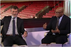 Watch as Roy Keane gets emotional watching 'powerful' Ian Wright interview