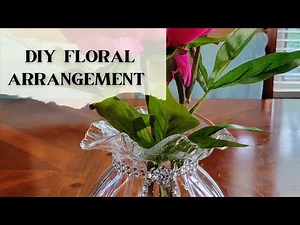 Simple, Quick And Easy Floral Arrangement Using Elmer's Clear Glue