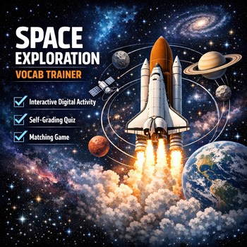 Space Exploration Vocab Trainer Astronomy Vocabulary Game | Grades 5-8