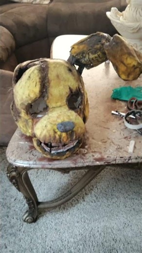 tutorial cosplay springbonnie partefinal #fnaf #casero #fivenightsatfreddys #springtrap #fnafcosplay