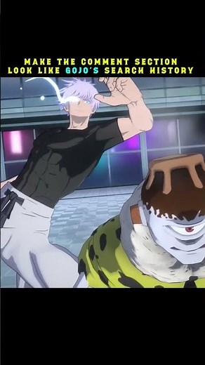 Gojo's search history ☠️😭 #anime #shorts