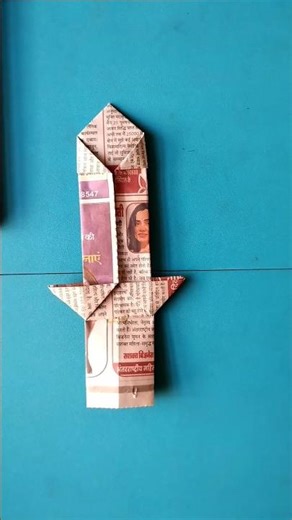 12 Diy /Paper sword/ how to make paper sword from newspaper /origami
