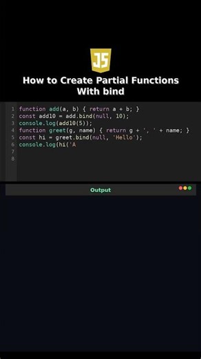 How to Create Partial Functions With bind #howto