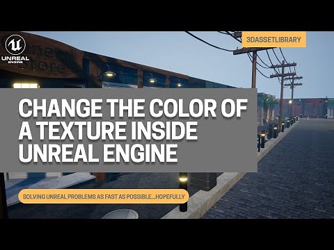 How To Use Blend Overlay To Change The Colour Of A Texture Or Material In Unreal Engine
