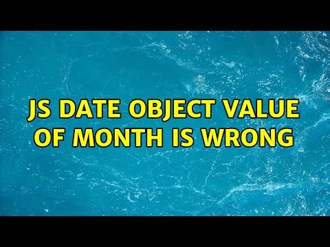 JS Date Object value of month is wrong